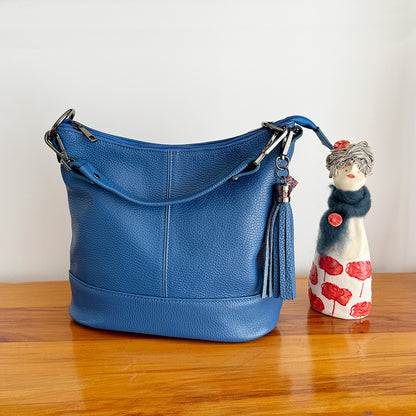 Jean leather shoulder bag