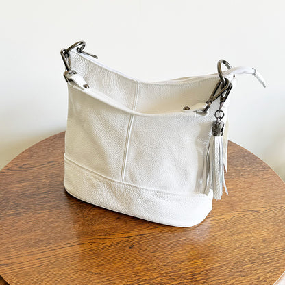 Jean leather shoulder bag