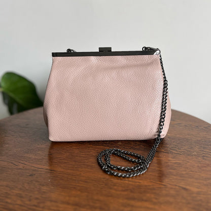 Jemima leather clutch purse